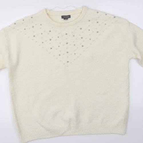Primark Womens Ivory   Pullover Jumper Size XL