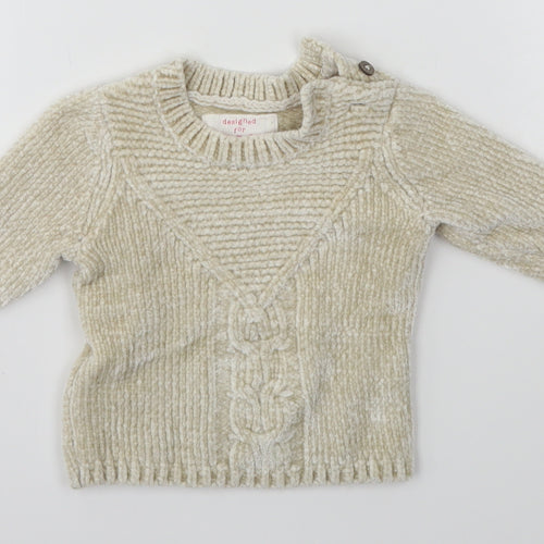 F&F Baby Ivory   Pullover Jumper Size 0-3 Months