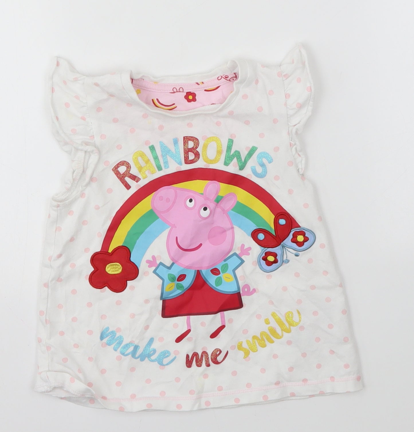 Mothercare Girls Multicoloured   Basic T-Shirt Size 3-4 Years