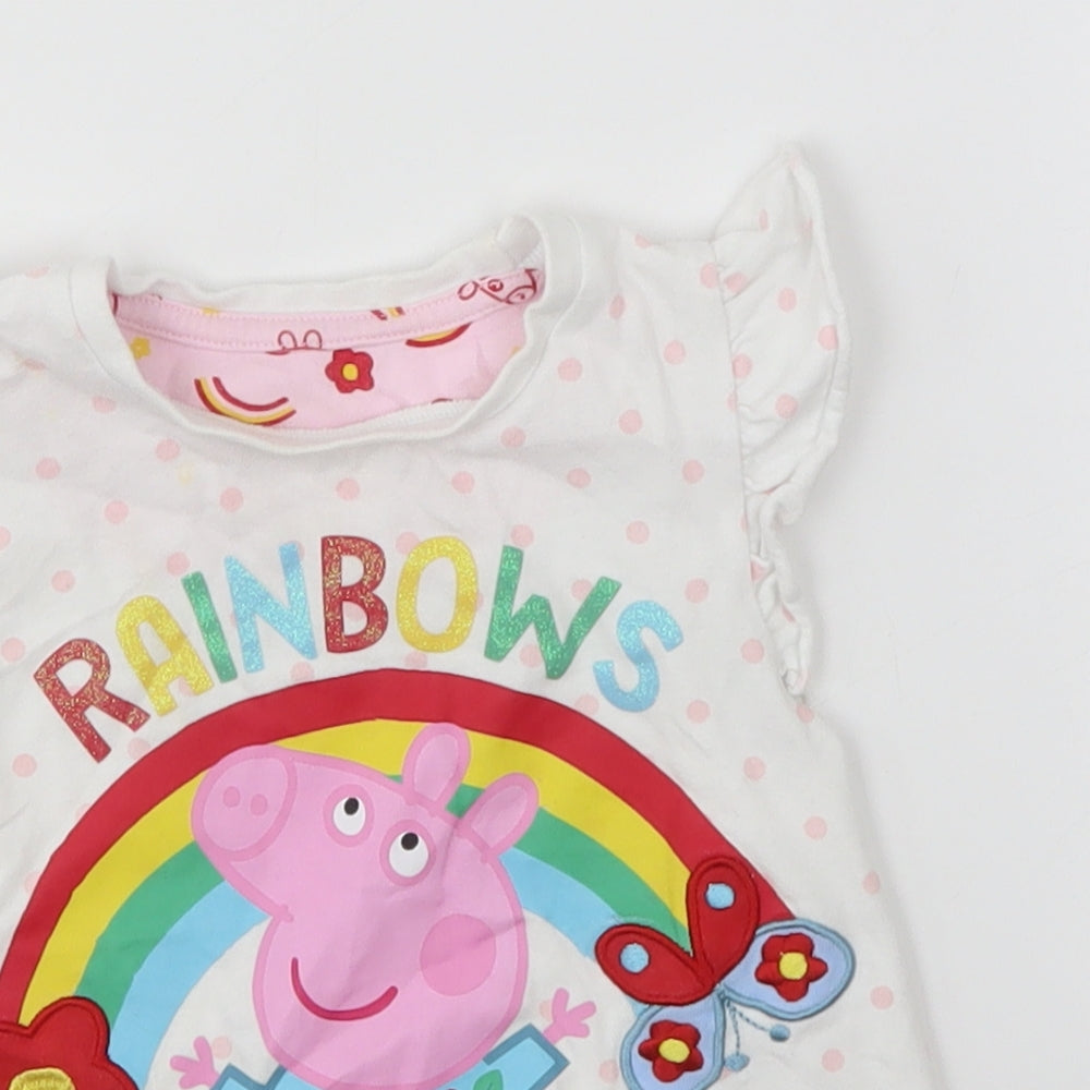 Mothercare Girls Multicoloured   Basic T-Shirt Size 3-4 Years