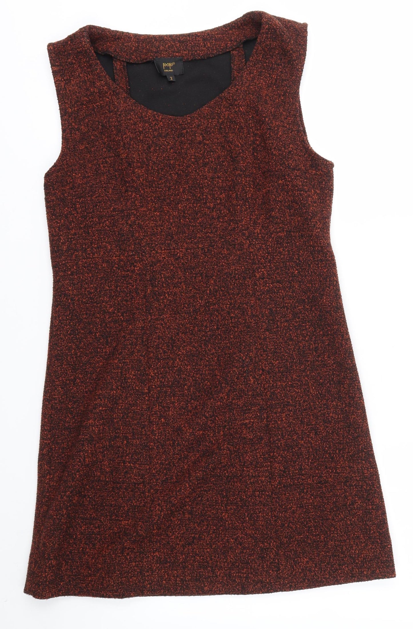 POP  Womens Orange   Tank Dress  Size 2