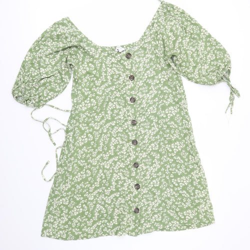 NEXT Womens Green Floral  A-Line  Size 14