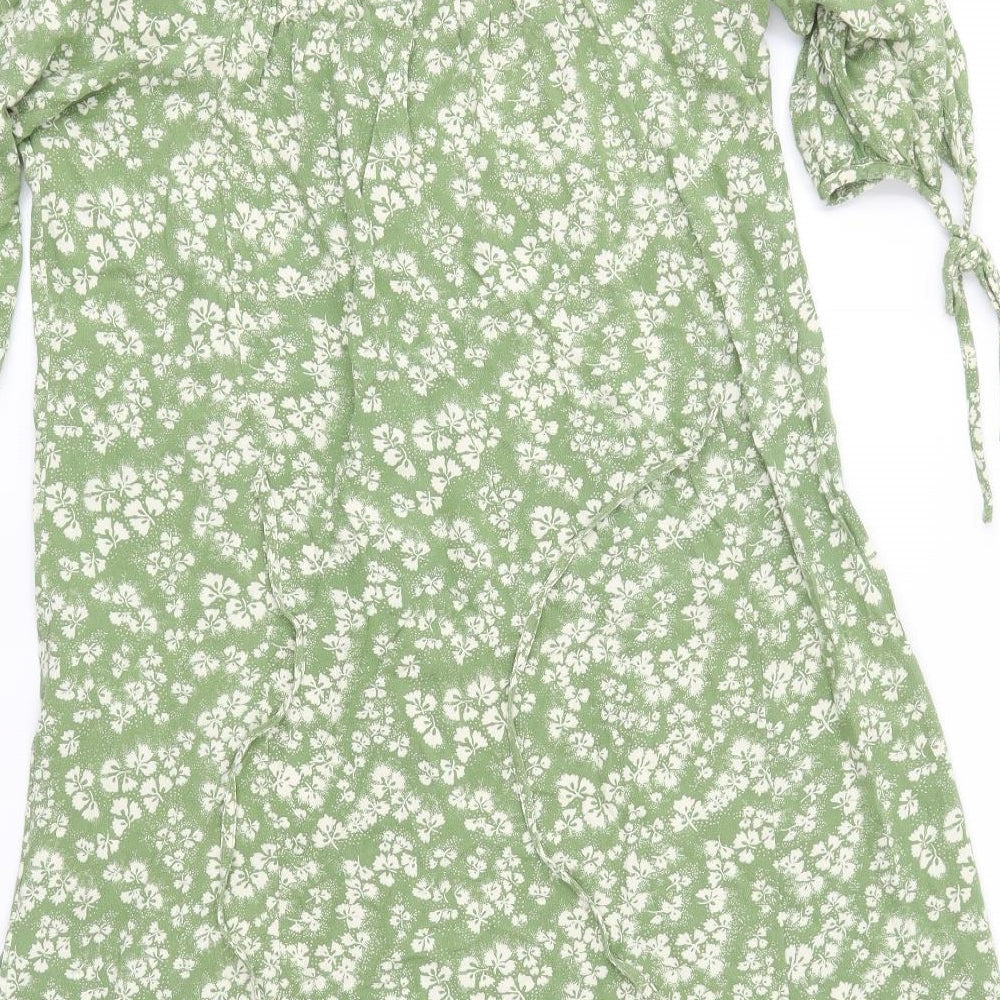 NEXT Womens Green Floral  A-Line  Size 14