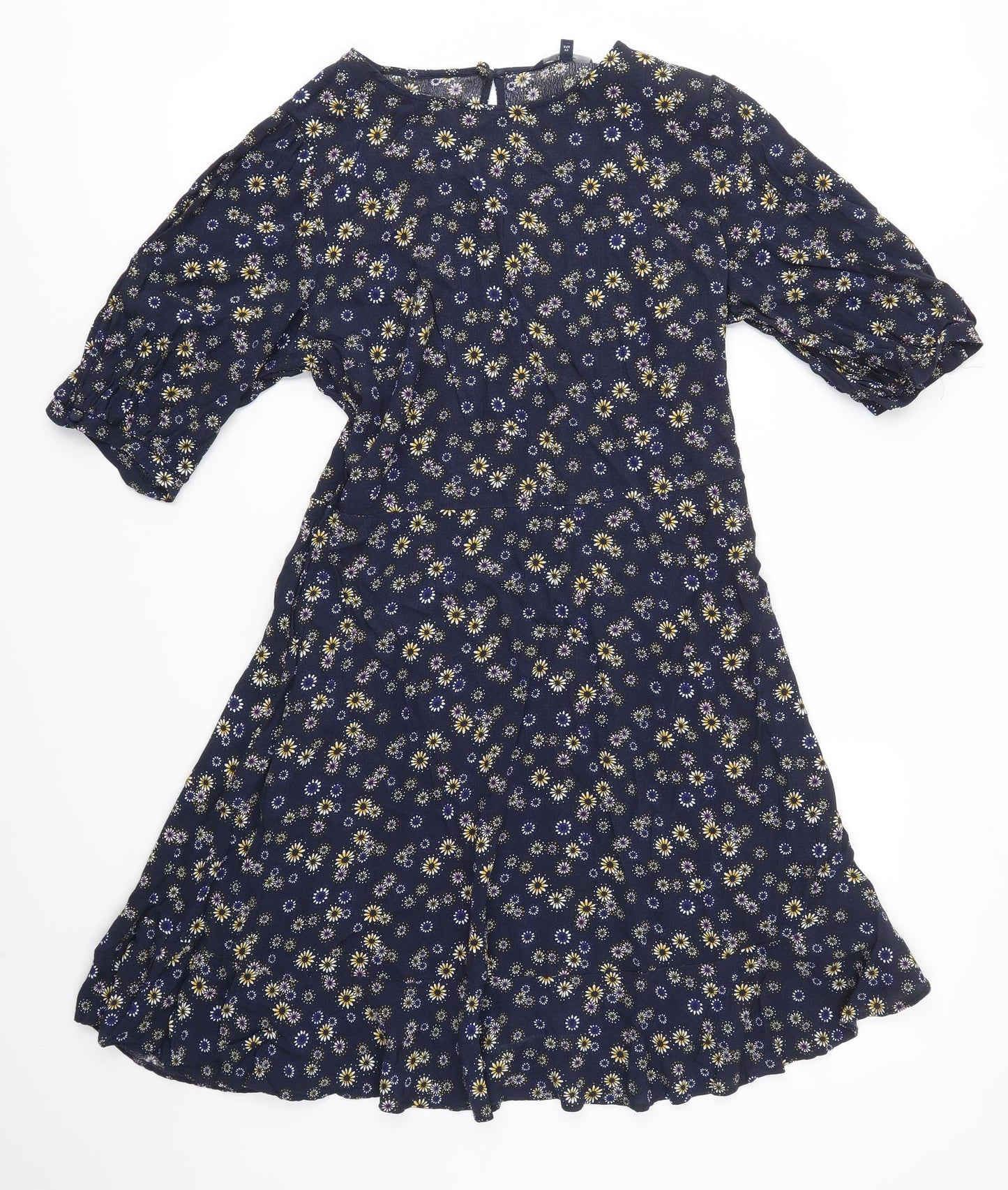 NEXT Womens Blue Floral  A-Line  Size 14