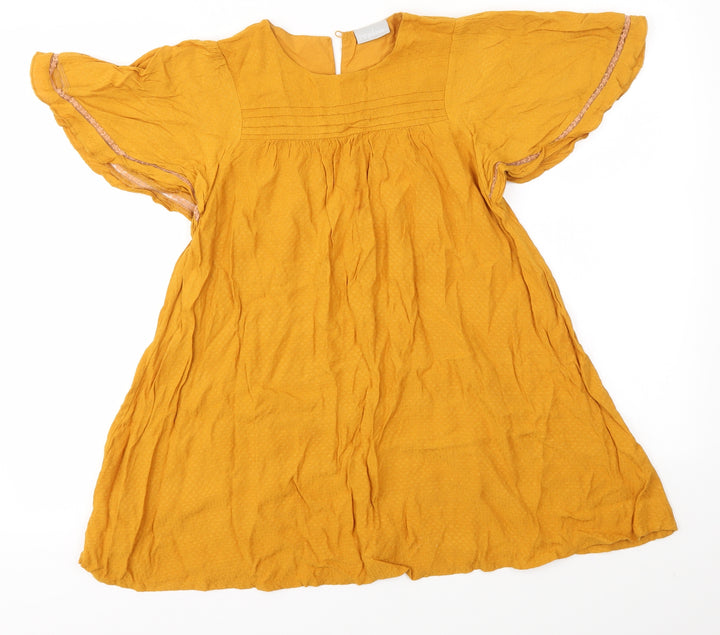 Matalan Girls Yellow A-Line Size 9 Years
