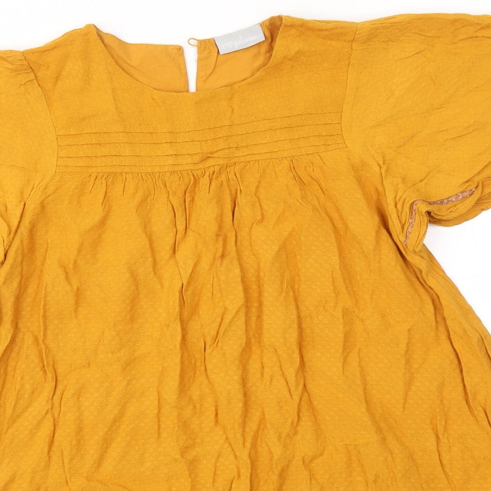 Matalan Girls Yellow   A-Line  Size 9 Years