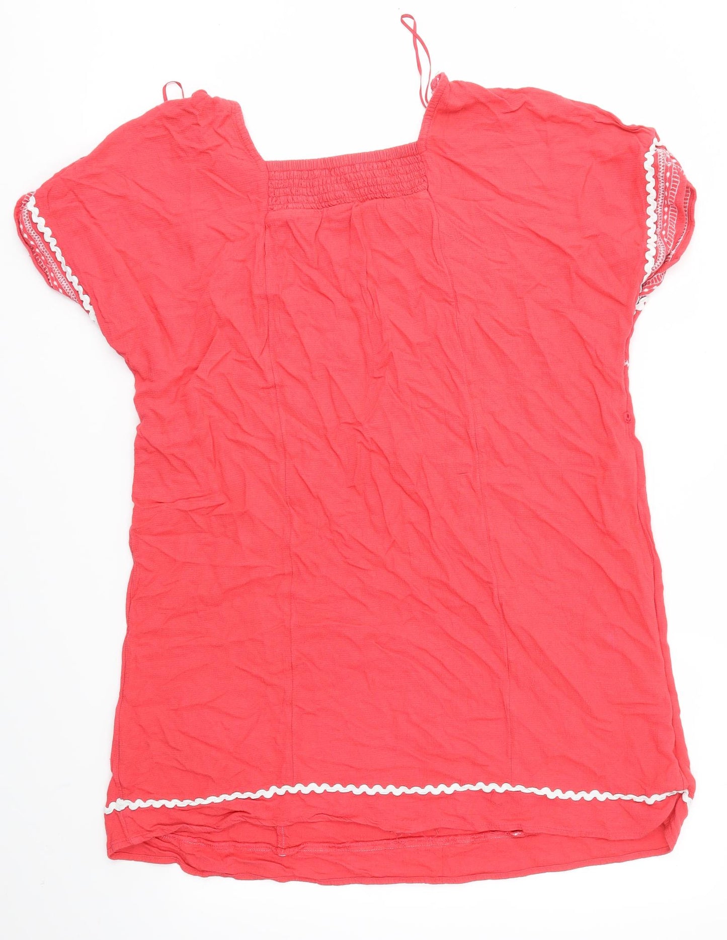 Monsoon Womens Pink   T-Shirt Dress  Size L  - BEACH