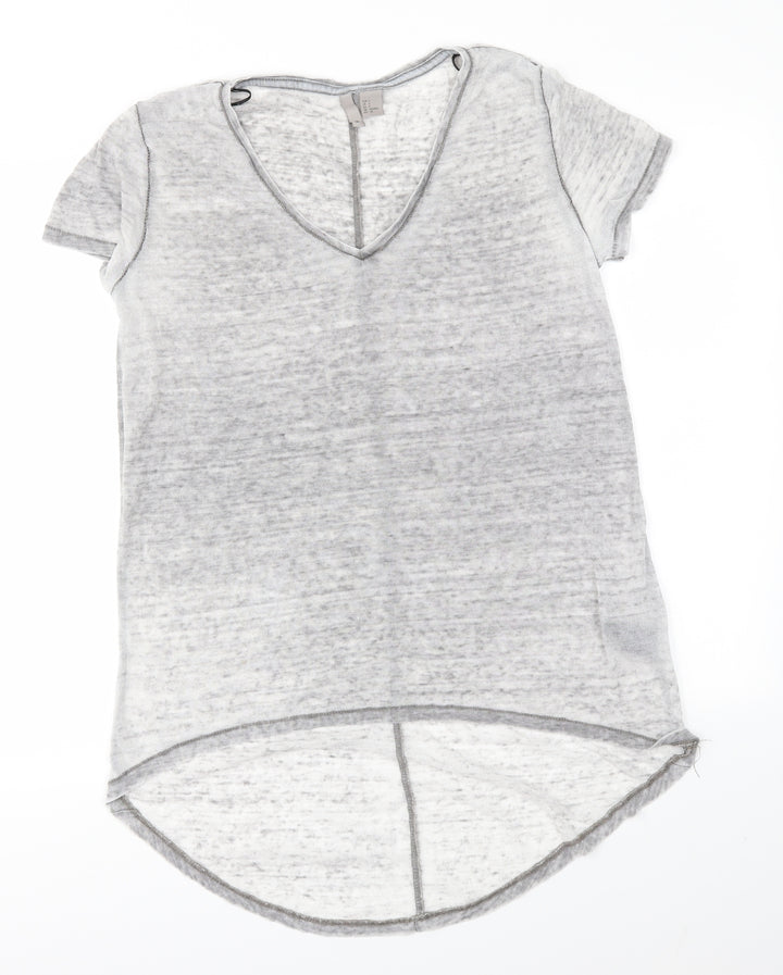 H&M Womens Grey   Basic T-Shirt Size S