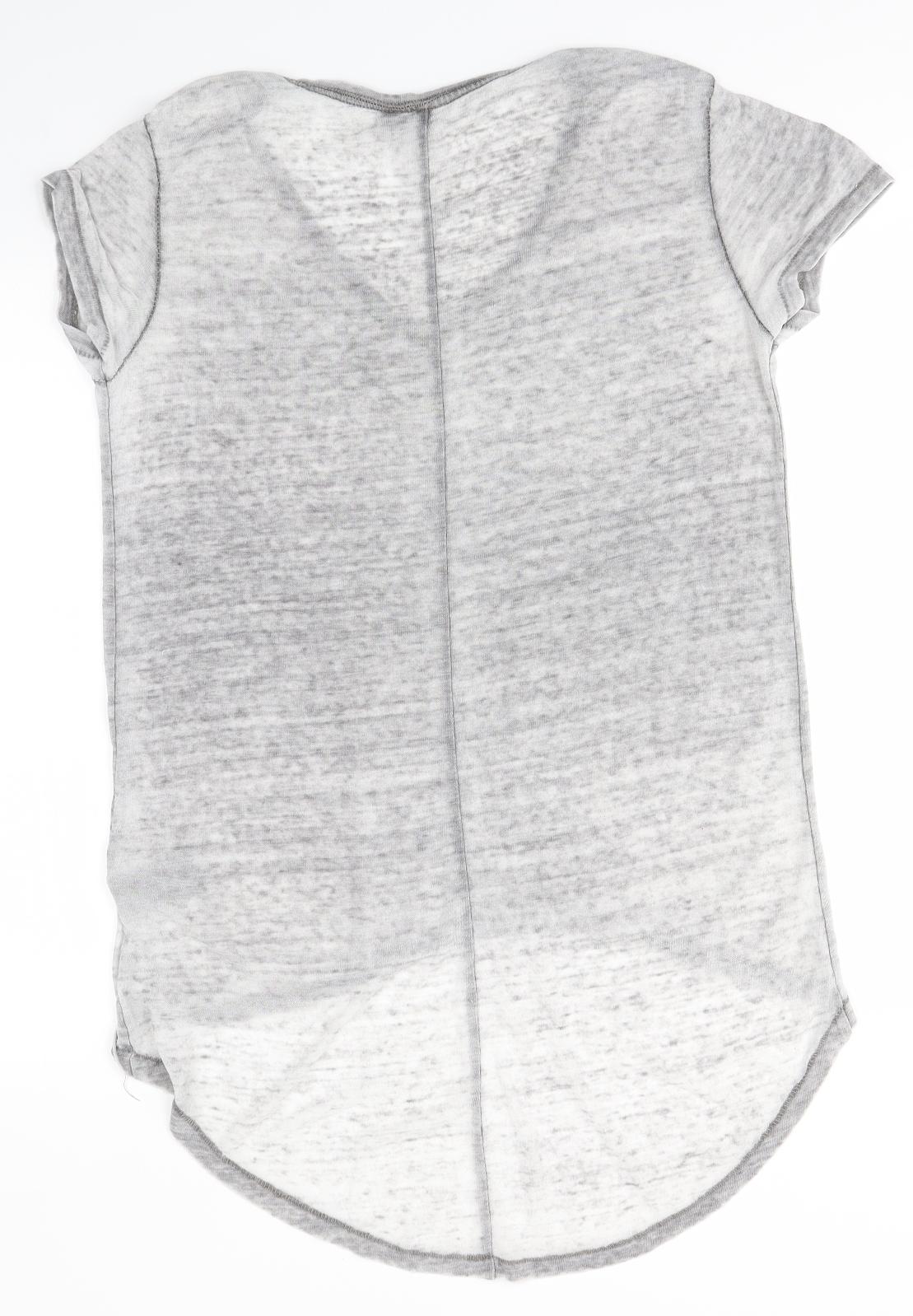 H&M Womens Grey   Basic T-Shirt Size S