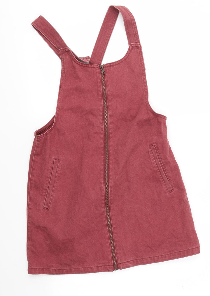 FOREVER 21 Womens Pink Pinafore/Dungaree Dress Size M