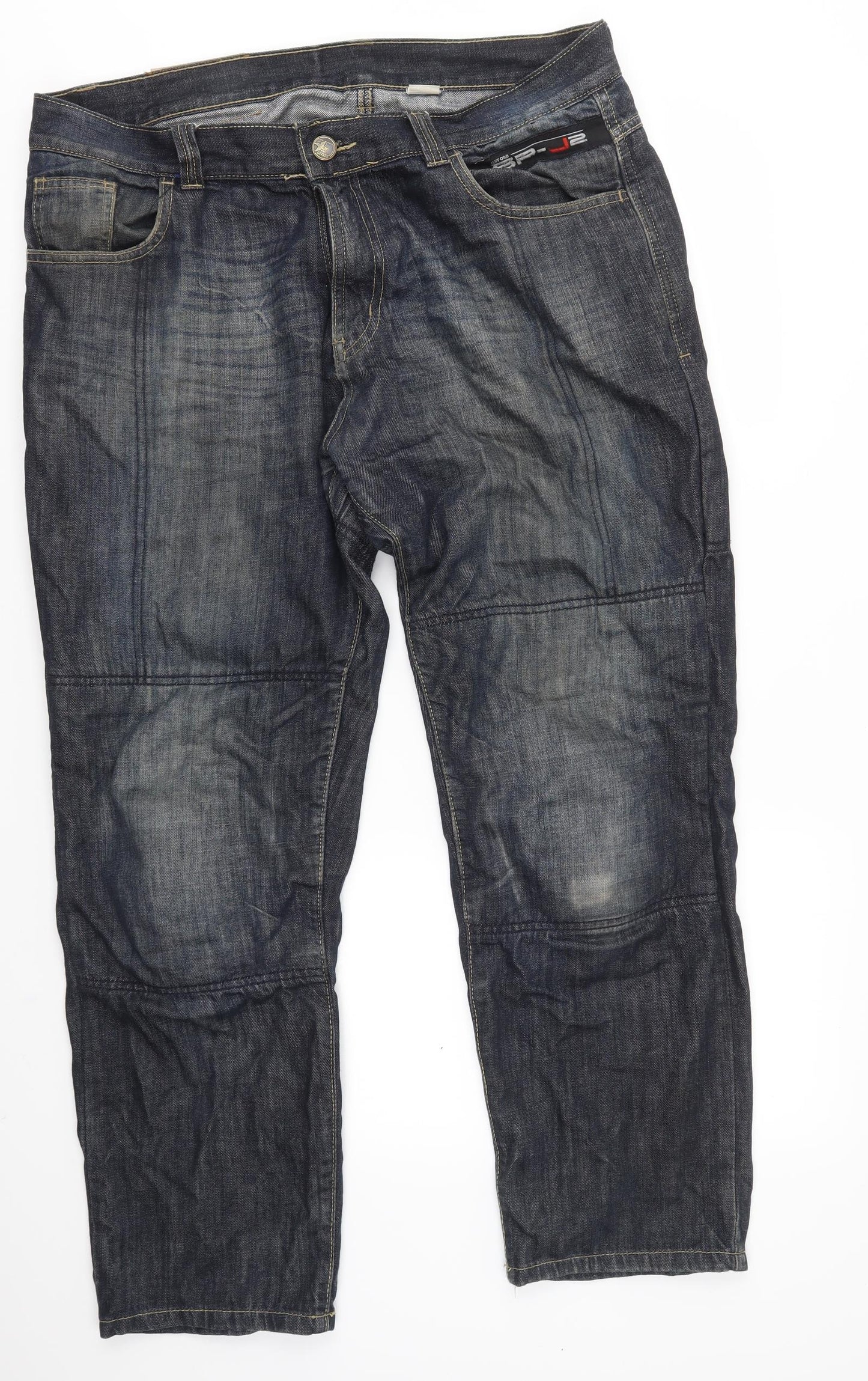 Oxford Mens Blue   Straight Jeans Size 38 in L29 in - Knee Pads MOTORBIKE