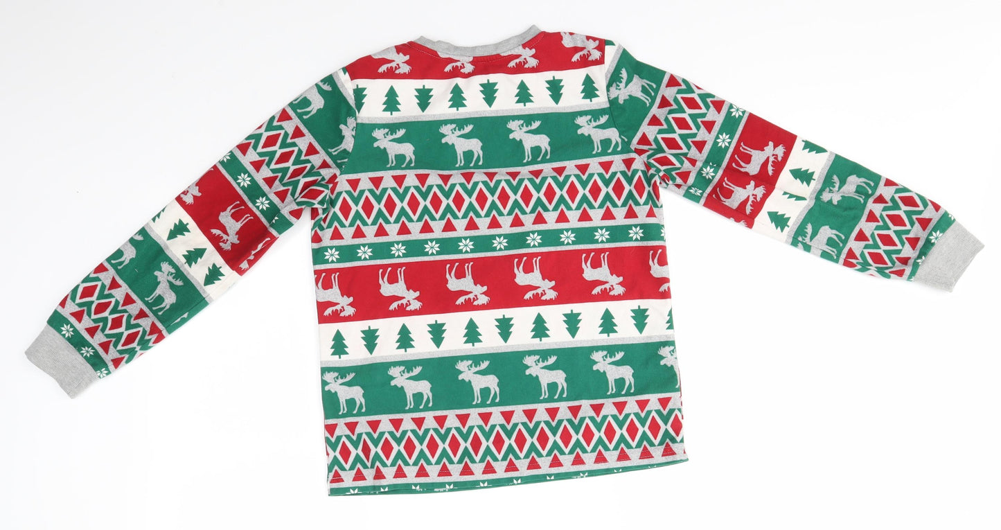 F&F Boys Multicoloured   Pullover Jumper Size 10-11 Years  - festive christmas