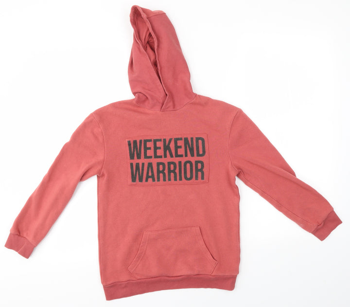 M&S Girls Pink   Pullover Hoodie Size 9-10 Years