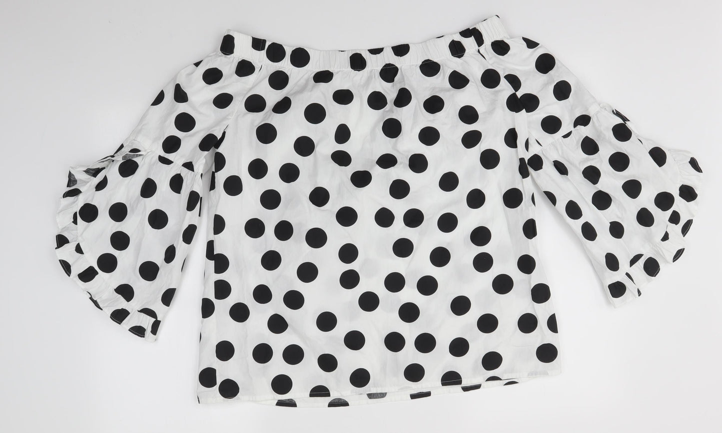 Matalan Womens Multicoloured Polka Dot  Basic Blouse Size 14