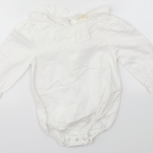 LE PETIT MICO Baby White   Basic Blouse Size 12-18 Months