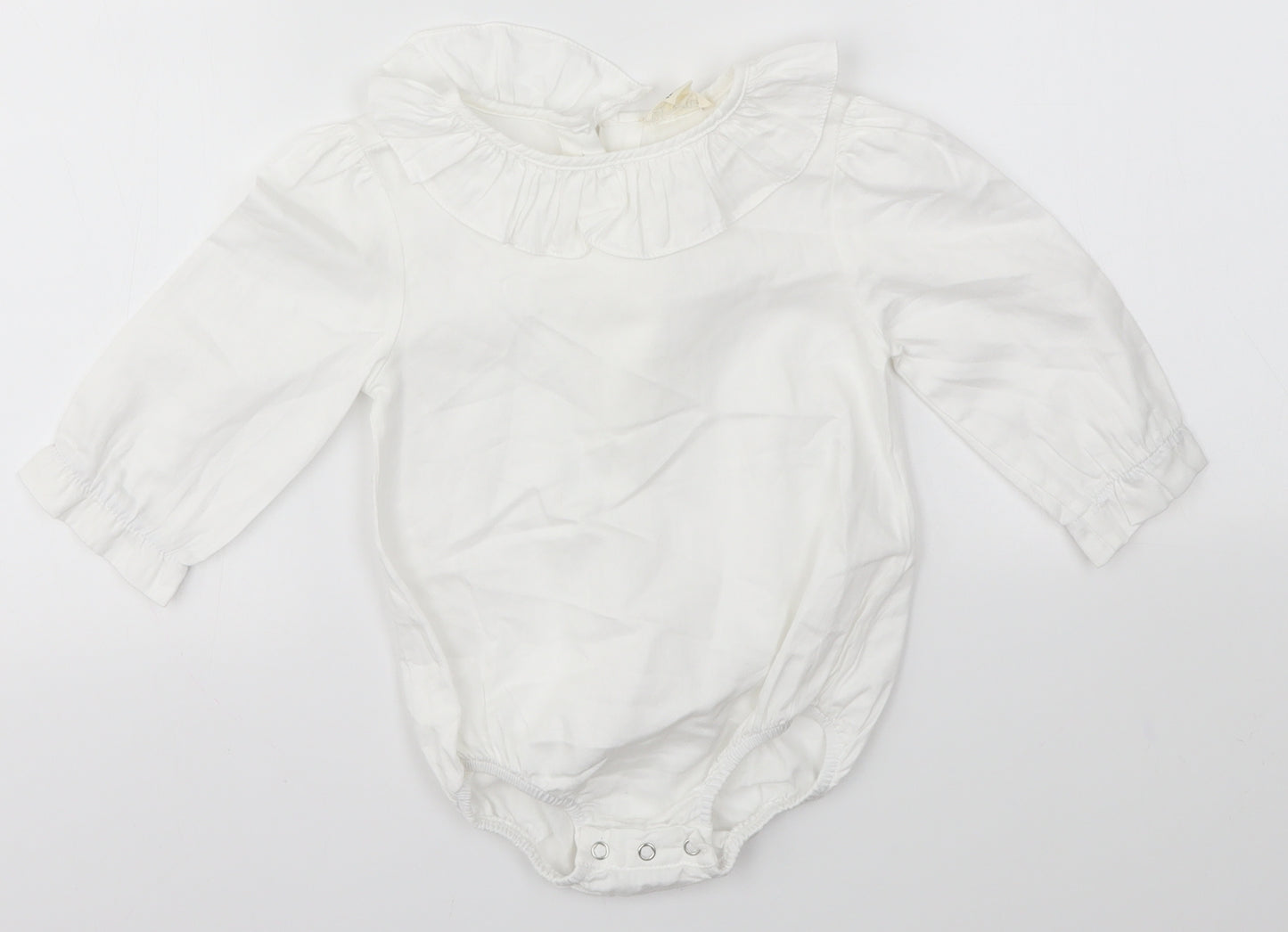 LE PETIT MICO Baby White   Basic Blouse Size 12-18 Months