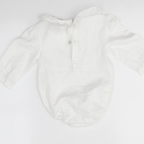 LE PETIT MICO Baby White   Basic Blouse Size 12-18 Months