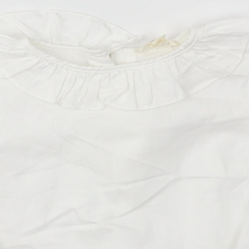 LE PETIT MICO Baby White   Basic Blouse Size 12-18 Months