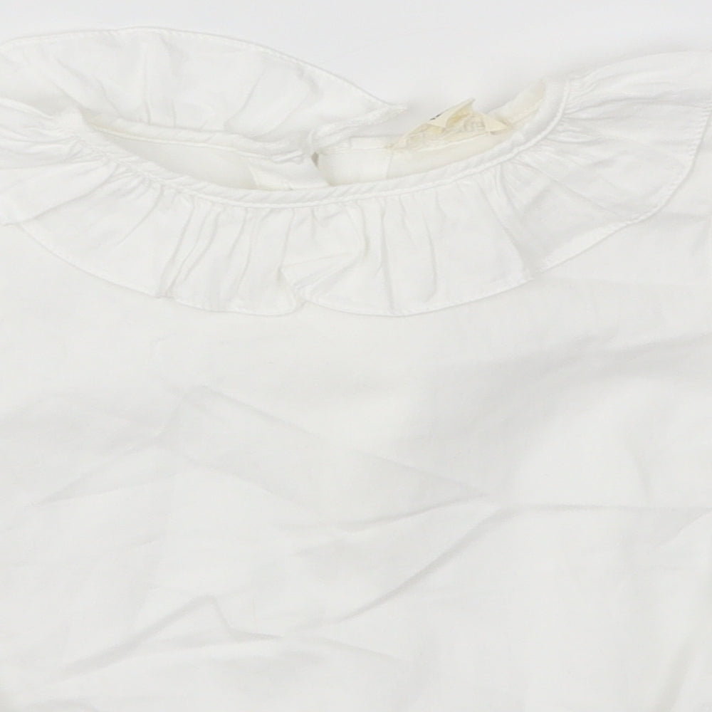 LE PETIT MICO Baby White   Basic Blouse Size 12-18 Months