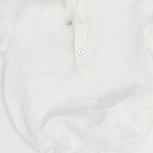 LE PETIT MICO Baby White   Basic Blouse Size 12-18 Months