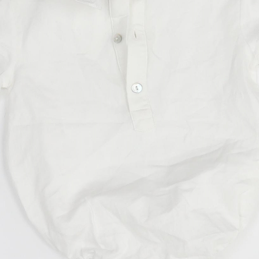 LE PETIT MICO Baby White   Basic Blouse Size 12-18 Months