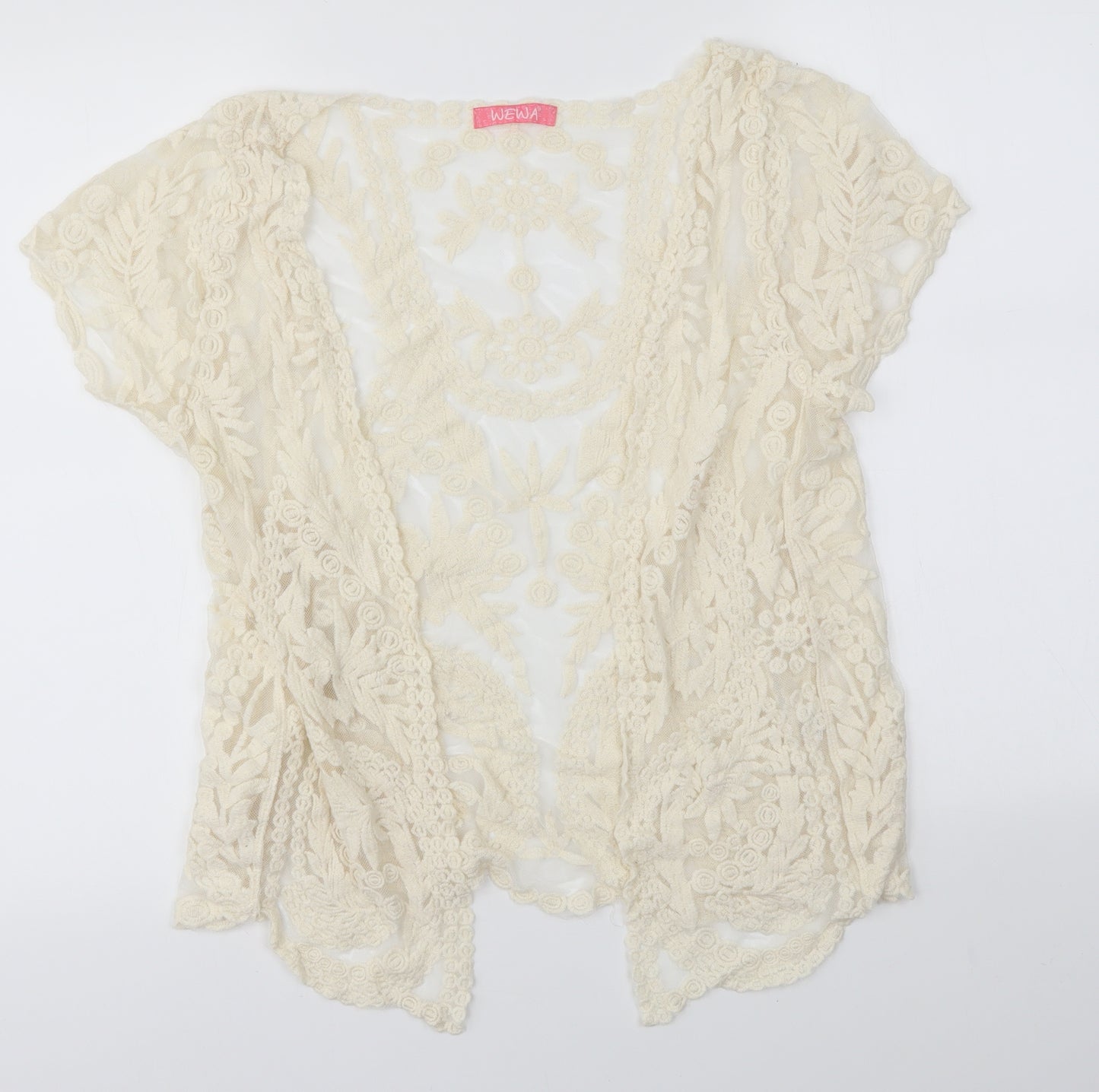 WEWA Womens Ivory   Cardigan Jumper Size M