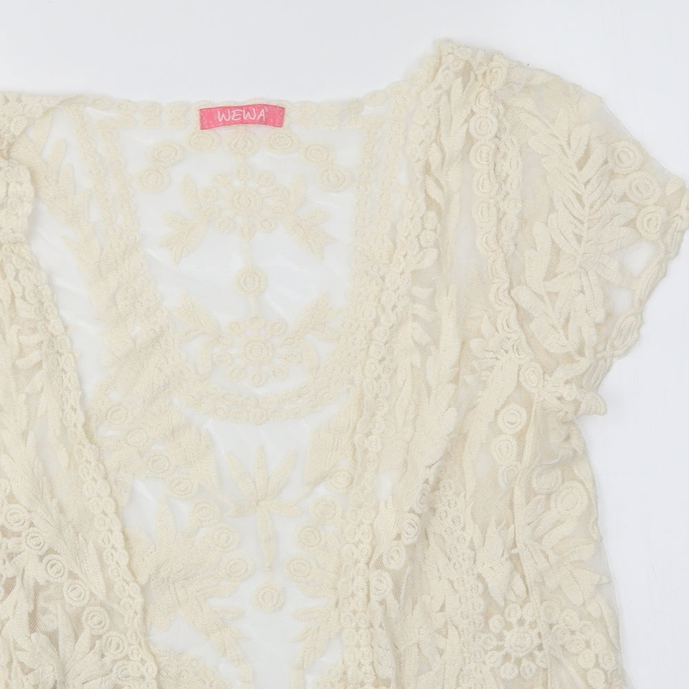 WEWA Womens Ivory   Cardigan Jumper Size M