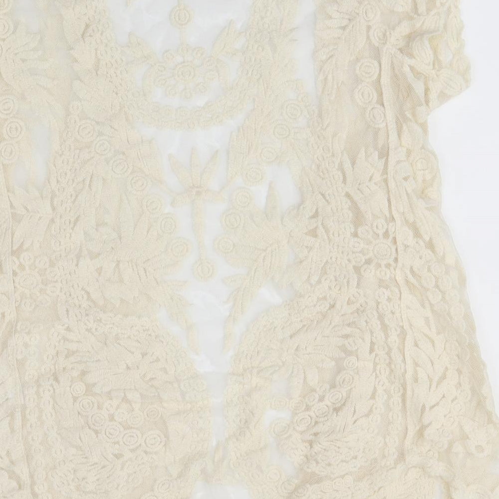 WEWA Womens Ivory   Cardigan Jumper Size M