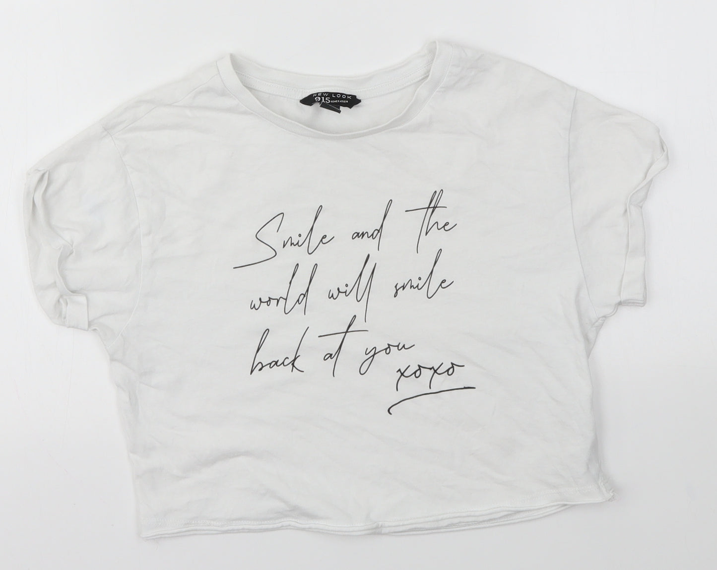 New Look Girls White   Basic T-Shirt Size 10-11 Years