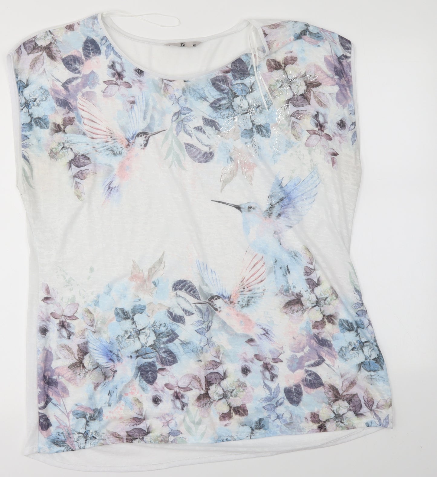 TU Womens Multicoloured Floral  Basic T-Shirt Size 20