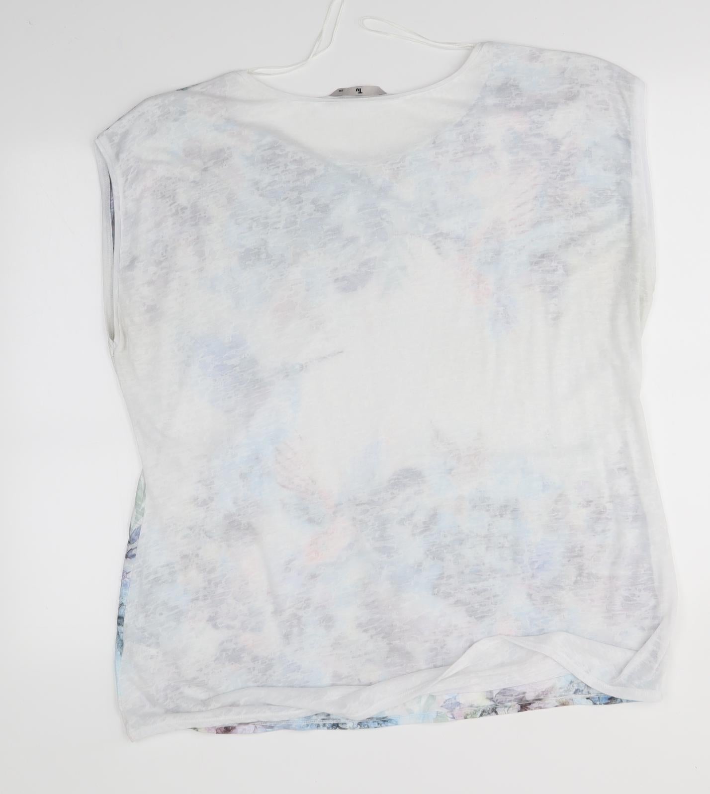 TU Womens Multicoloured Floral  Basic T-Shirt Size 20