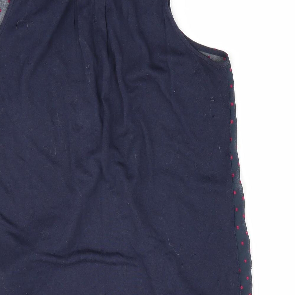 NEXT Womens Blue Polka Dot  Basic Blouse Size 6