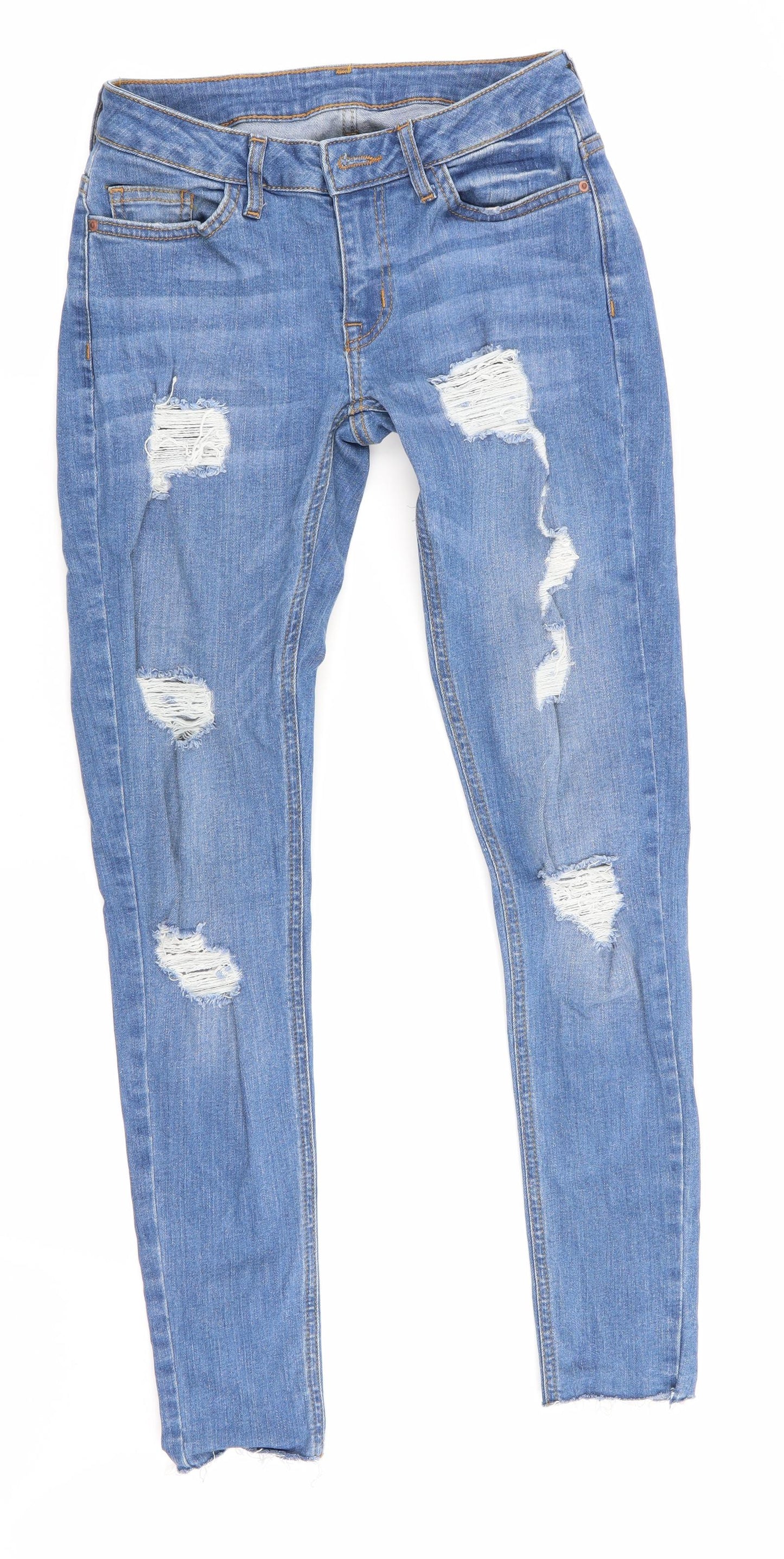 Denim Co Womens Blue   Skinny Jeans Size 4 L28 in