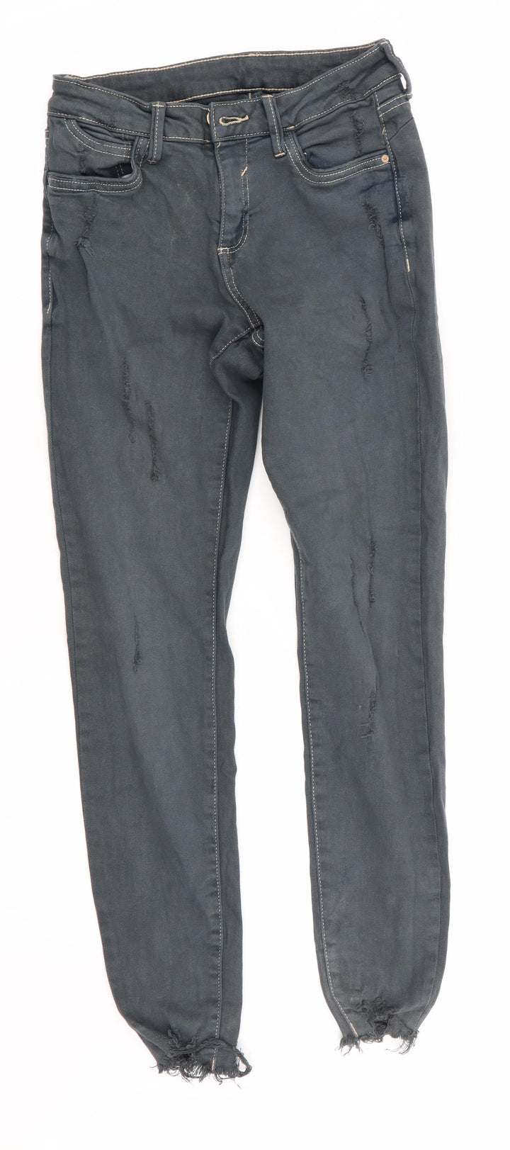 Denim Co Womens Grey Skinny Jeans Size 6 L28 in