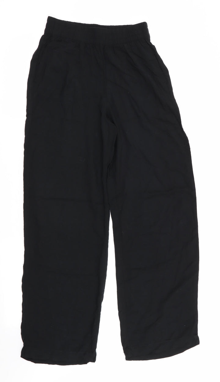 Divided Womens Black Trousers Size 4 L28 in