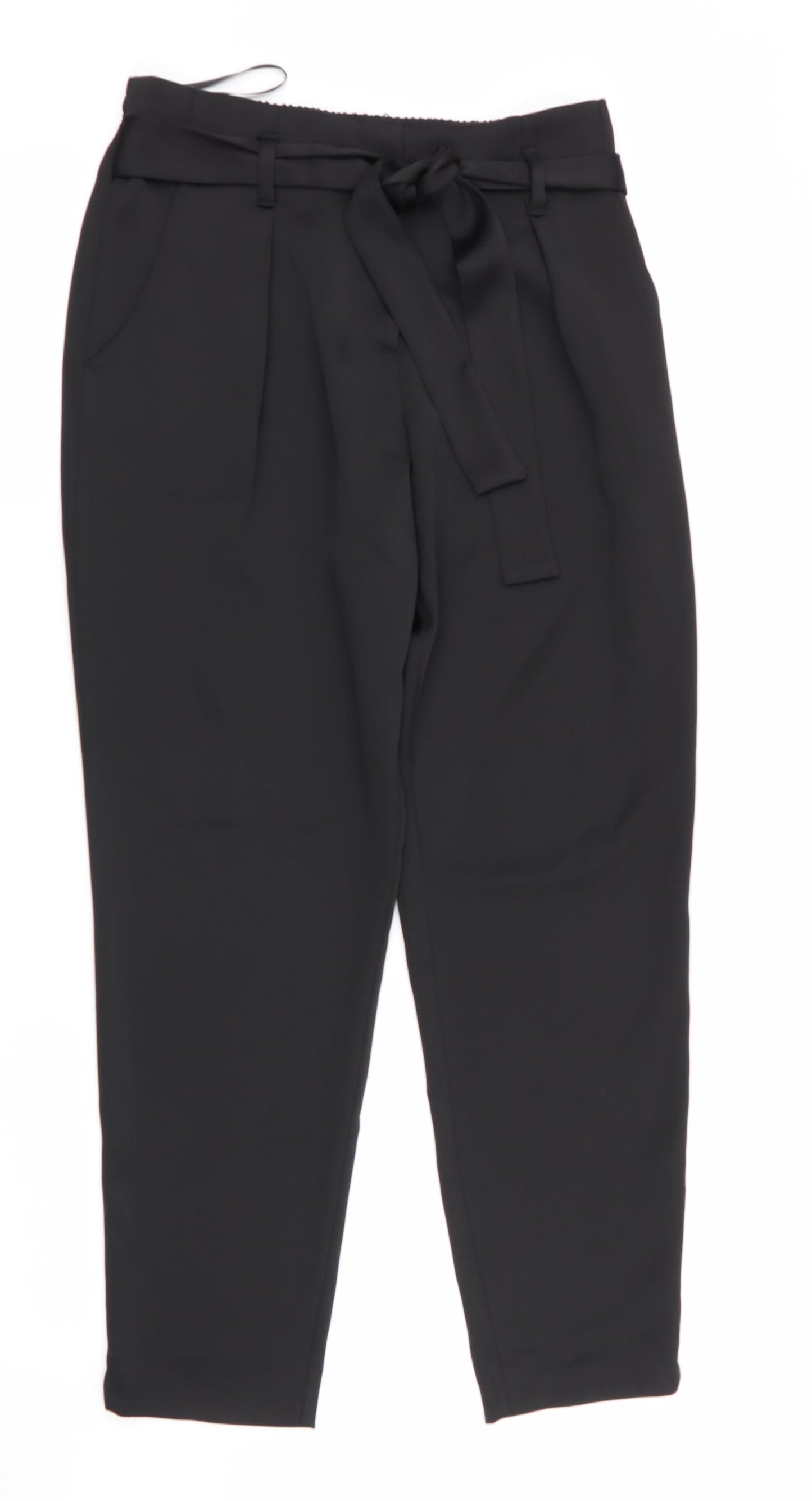 River Island Womens Black   Dress Pants Trousers Size 6 L26.5 in - Back Elastication