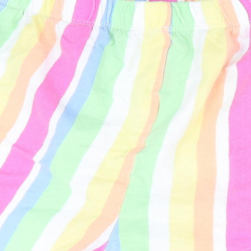Primark Womens Multicoloured Striped  Paperbag Shorts Size 12