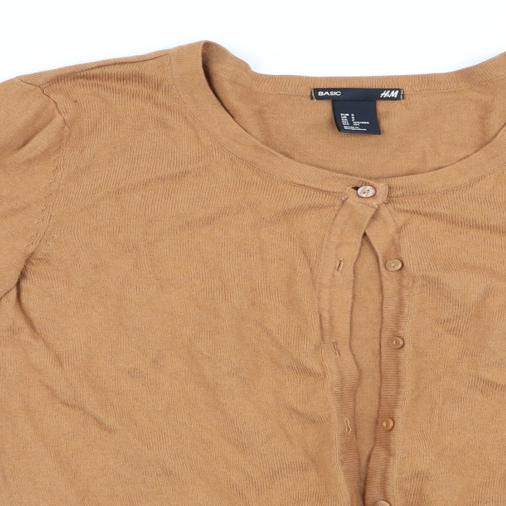 H&M Womens Brown   Cardigan Jumper Size 6