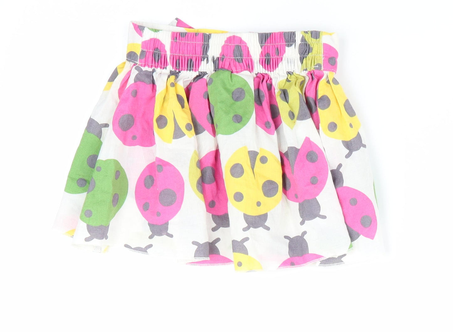 NEXT Girls White Animal Print  A-Line Skirt Size 12-18 Months  - Ladybird print