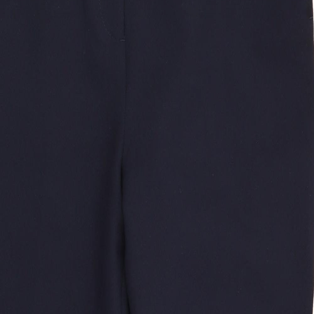 Marks and Spencer Womens Blue   Trousers  Size 14 L26 in - Stripe down side