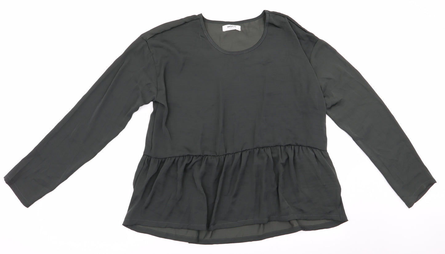 MSCH Womens Green   Tunic Blouse Size L