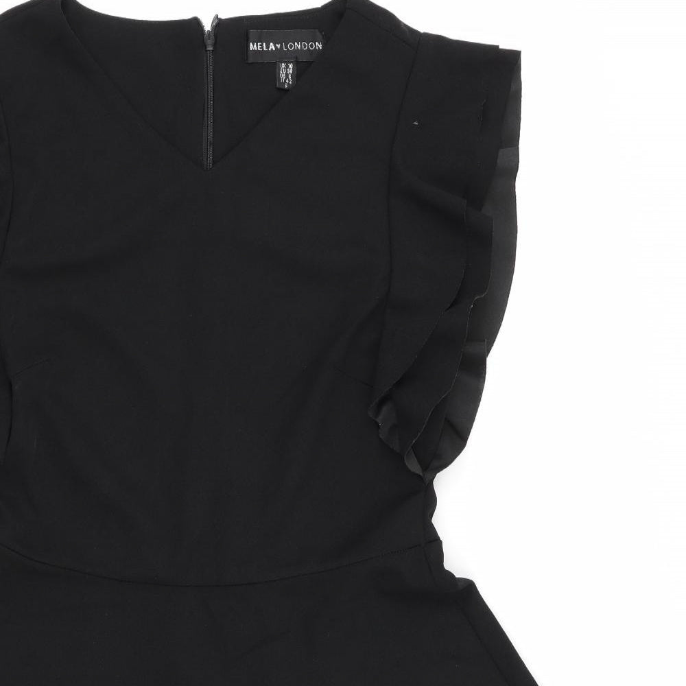 Mela London Womens Black   Fit & Flare  Size 10