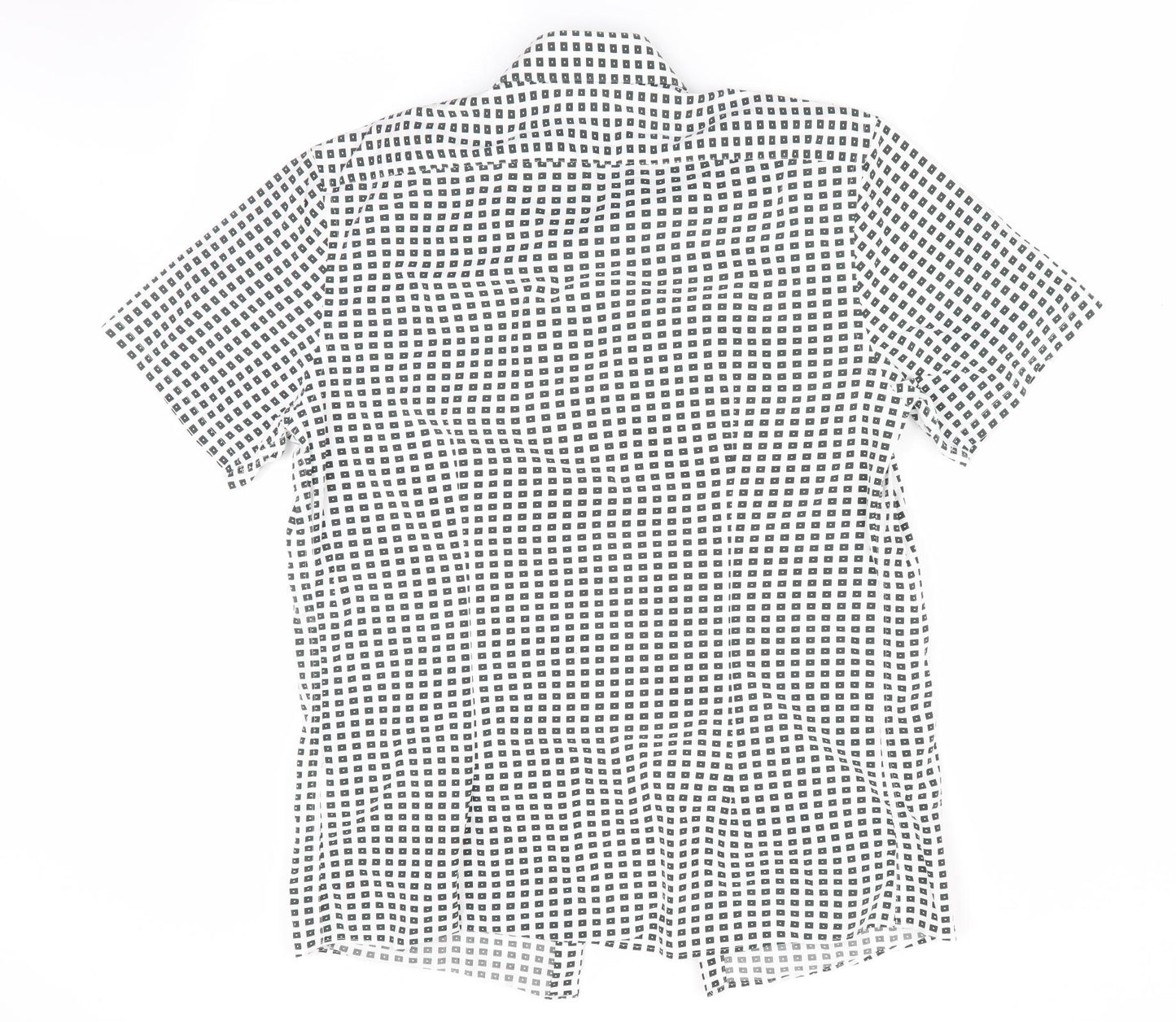 Reiss Mens Black Check   Button-Up Size L