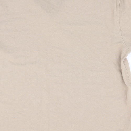 Zara Mens Beige    Polo Size L