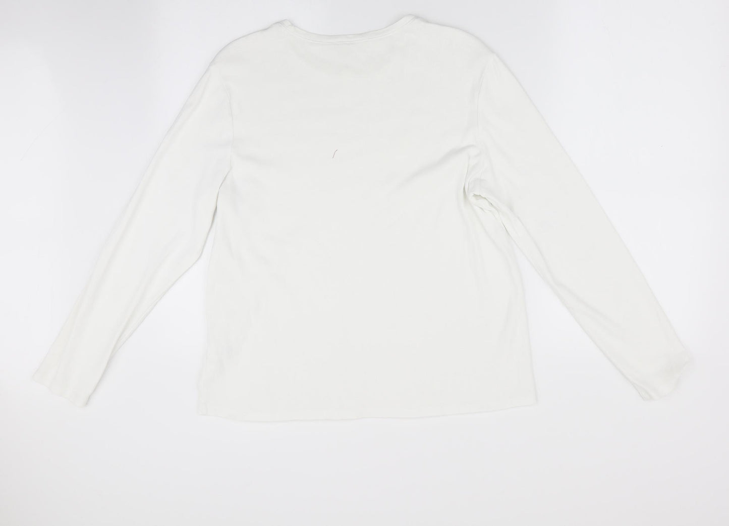 Marks and Spencer Womens White   Basic T-Shirt Size 18