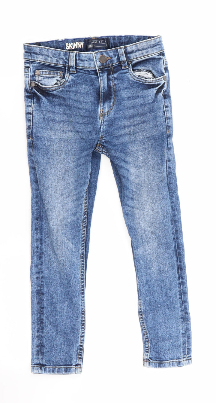 NEXT Girls Blue Skinny Jeans Size 7 Years