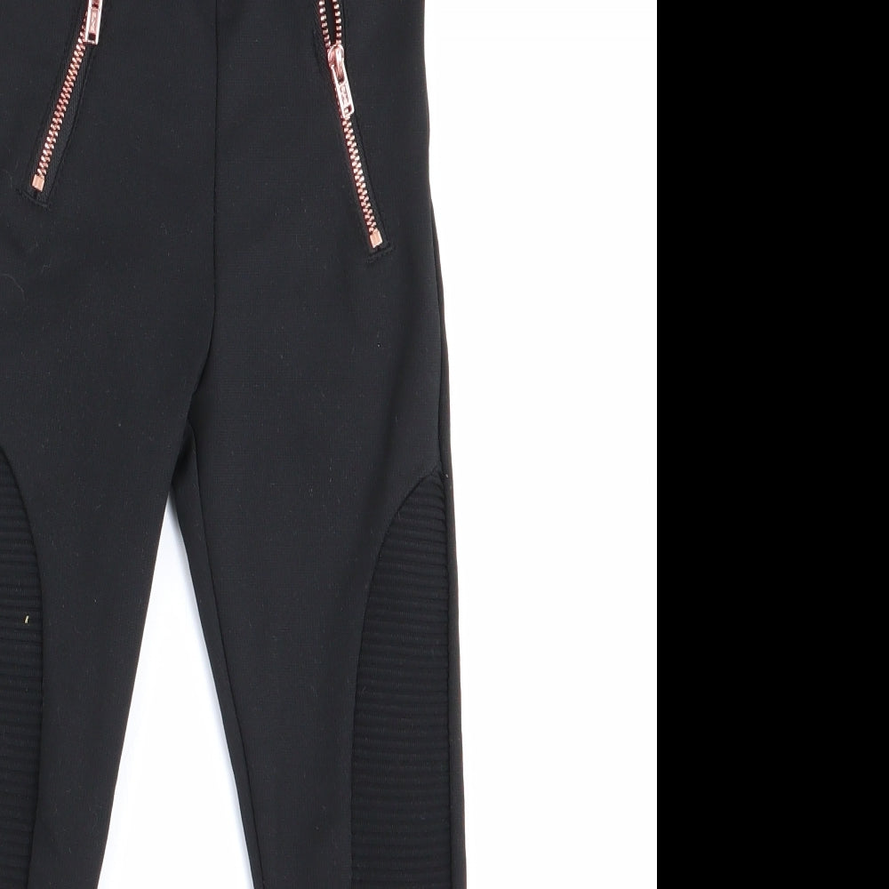 Florence and Fred Girls Black   Jogger Trousers Size 4-5 Years - Jodphur style