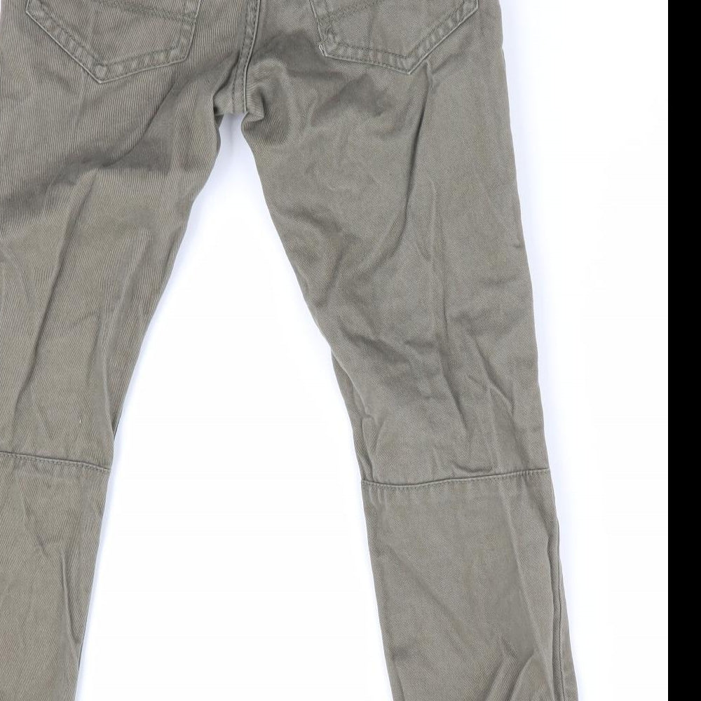 Florence and Fred Boys Green   Chino Trousers Size 7-8 Years - Back Elastication