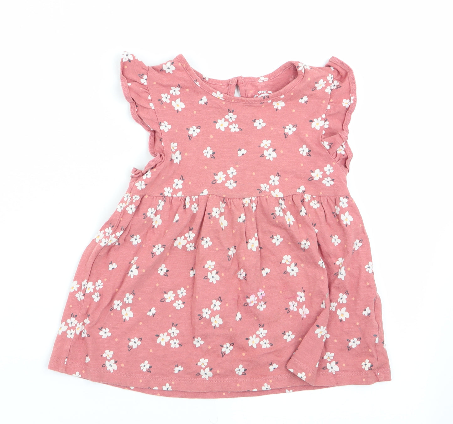 Florence and Fred Girls Brown Floral  A-Line  Size 4-5 Years