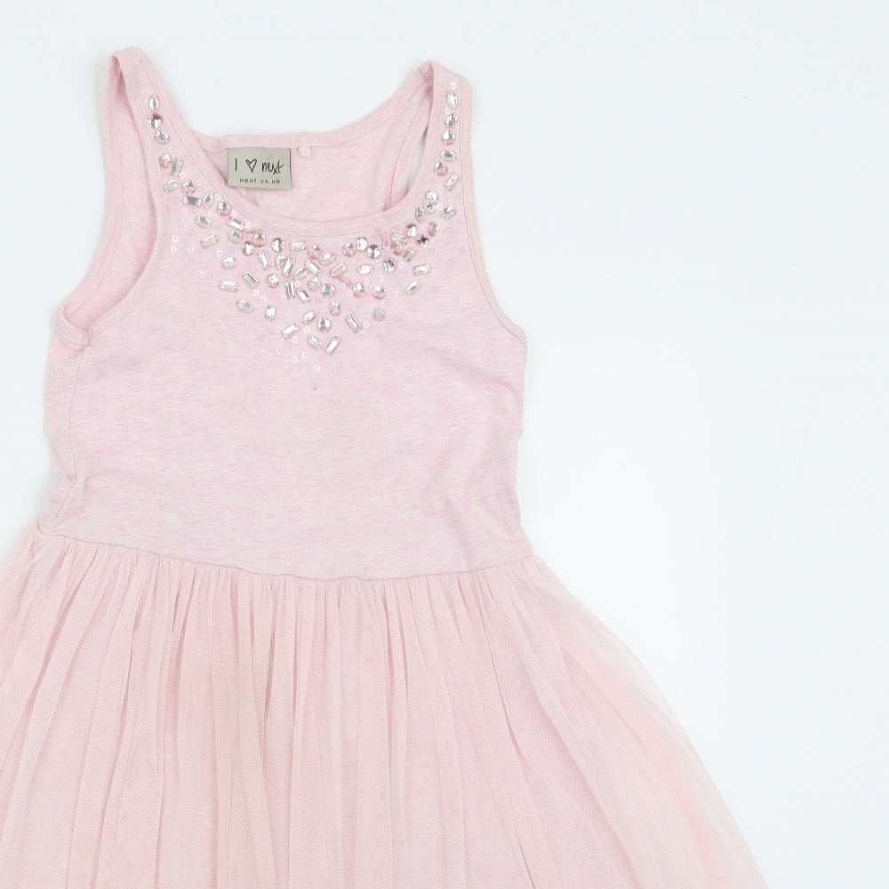 NEXT Girls Pink   Fit & Flare  Size 6 Years